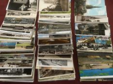 MIXED NORFOLK POSTCARDS WITH BROADS, YARMOUTH, TITTLESHALL RP (2) ETC (APPROX 160).
