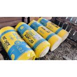 4 ROLLS OF 75MM ISOVER RD PARTY WALL INSULATION.