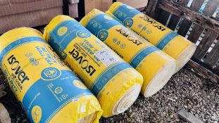 4 ROLLS OF 75MM ISOVER RD PARTY WALL INSULATION.