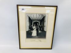 QUEEN ELIZABETH II AND PRINCE PHILIP SIGNED ROYAL PRESENTATION PHOTO 1977