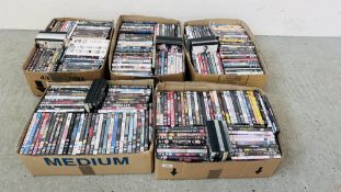 250+ DVD'S (5 BOXES).