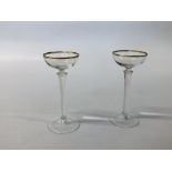 PAIR OF ART NOUVEAU LIQUOR GLASSES,