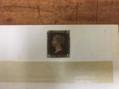 GB STAMP COLLECTION IN STOCKBOOK AND ALBUM, USED 1d BLACK SPACEFILLER, 1d REDS,