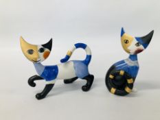 2 X GOEBEL ROSINA WACHMEISTER CATS TO INCLUDE RENATO AND MASSIMO