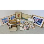 COLLECTION OF ASSORTED FRAMED PICTURES AND PRINTS TO INCLUDE STILL LIFE,