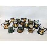 17 ASSORTED YARMOUTH POTTERY MUGS