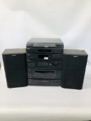 A SONY HIFI STACKING MUSIC SYSTEM LBT-D109 - SOLD AS SEEN.