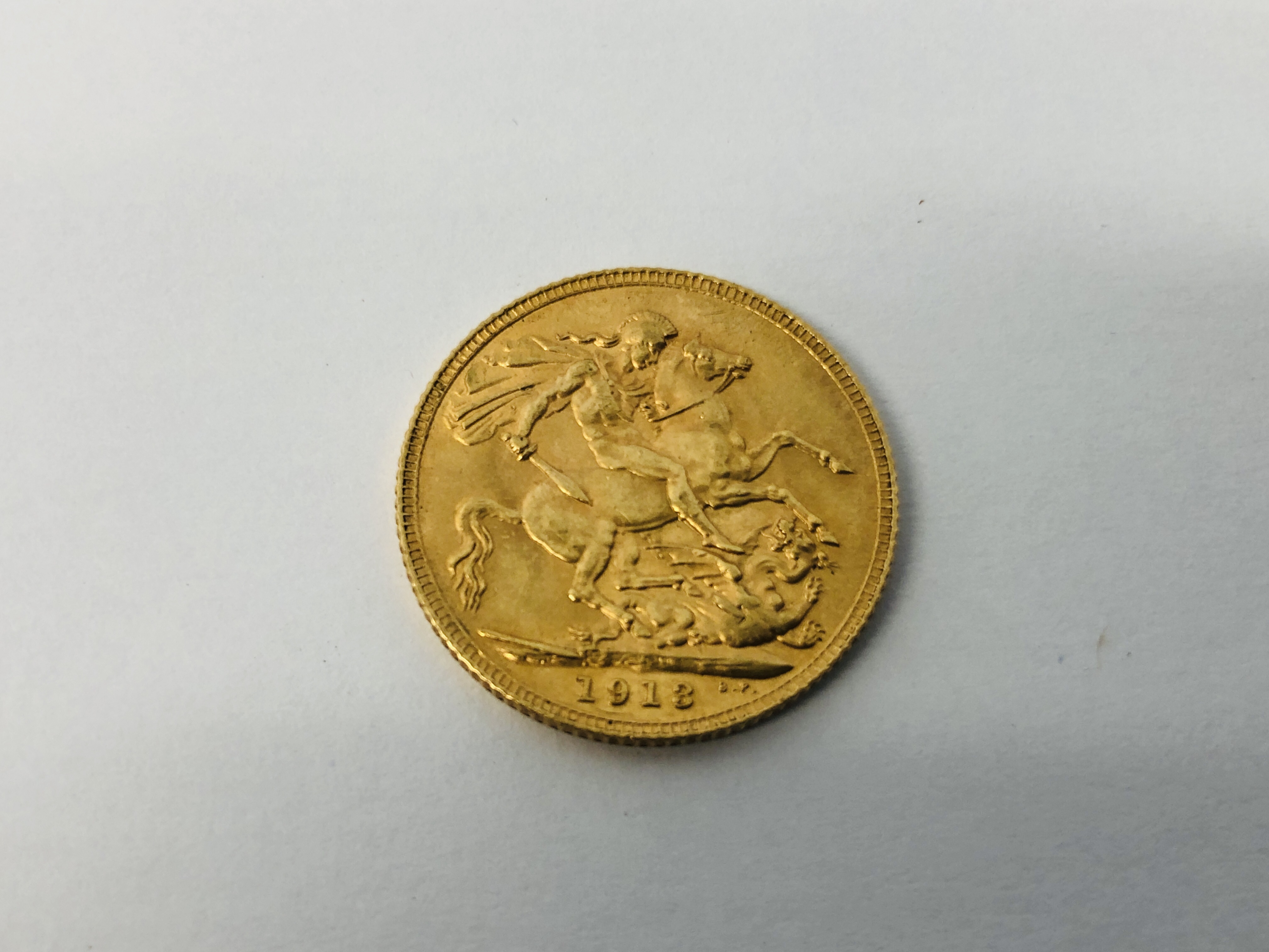 A 1913 GEORGE V FULL SOVEREIGN. - Image 2 of 4