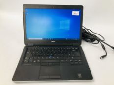 DELL LATITUDE E7440 LAPTOP COMPUTER, WINDOWS 10 PRO, INTEL CORE i5, 520GB HARD DRIVE, 8GB RAM,