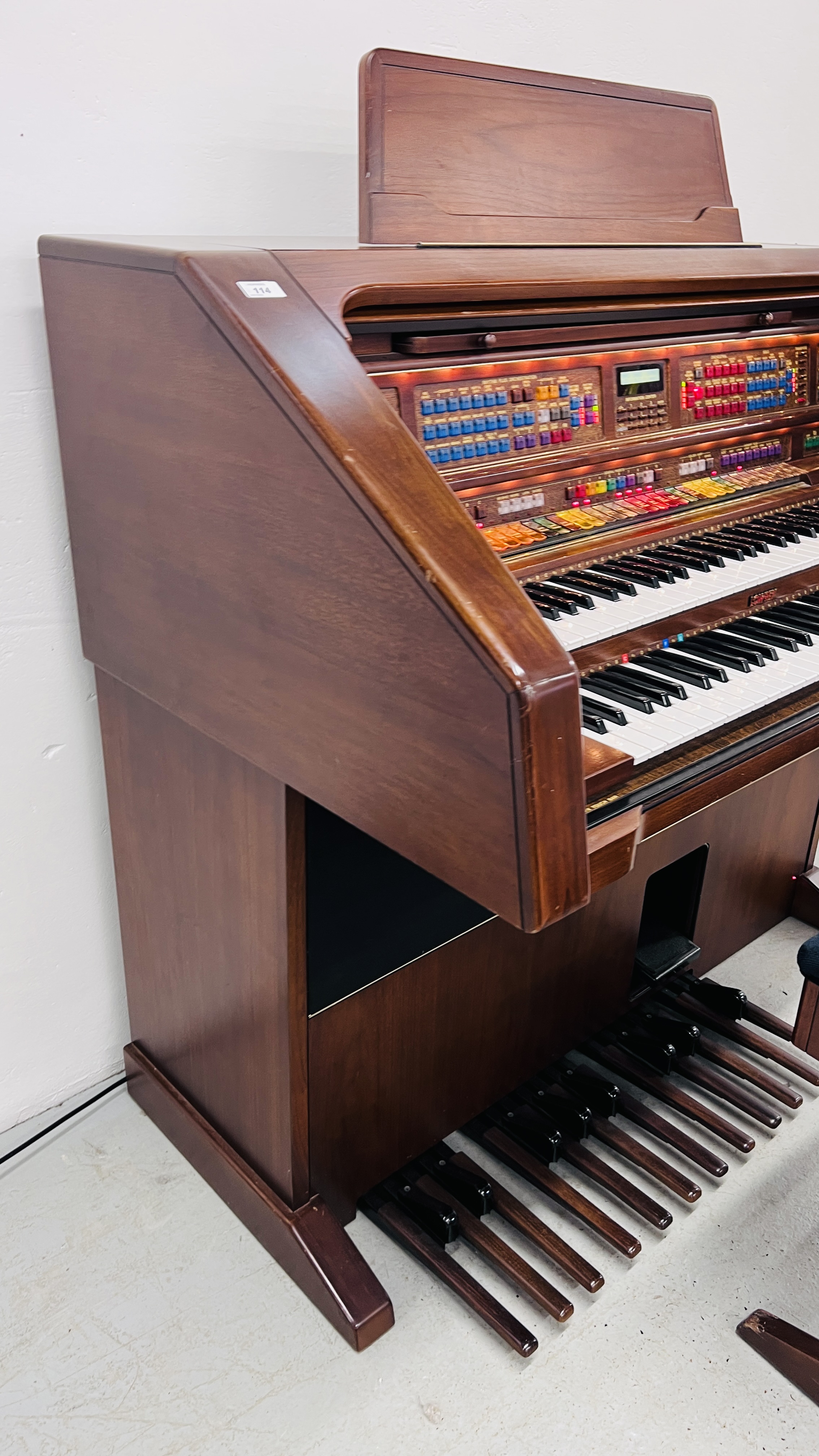 A LOWREY PROMENADE LX400 ELECTRIC ORGAN COMPLETE WITH LOWREY STOOL, - Image 8 of 14