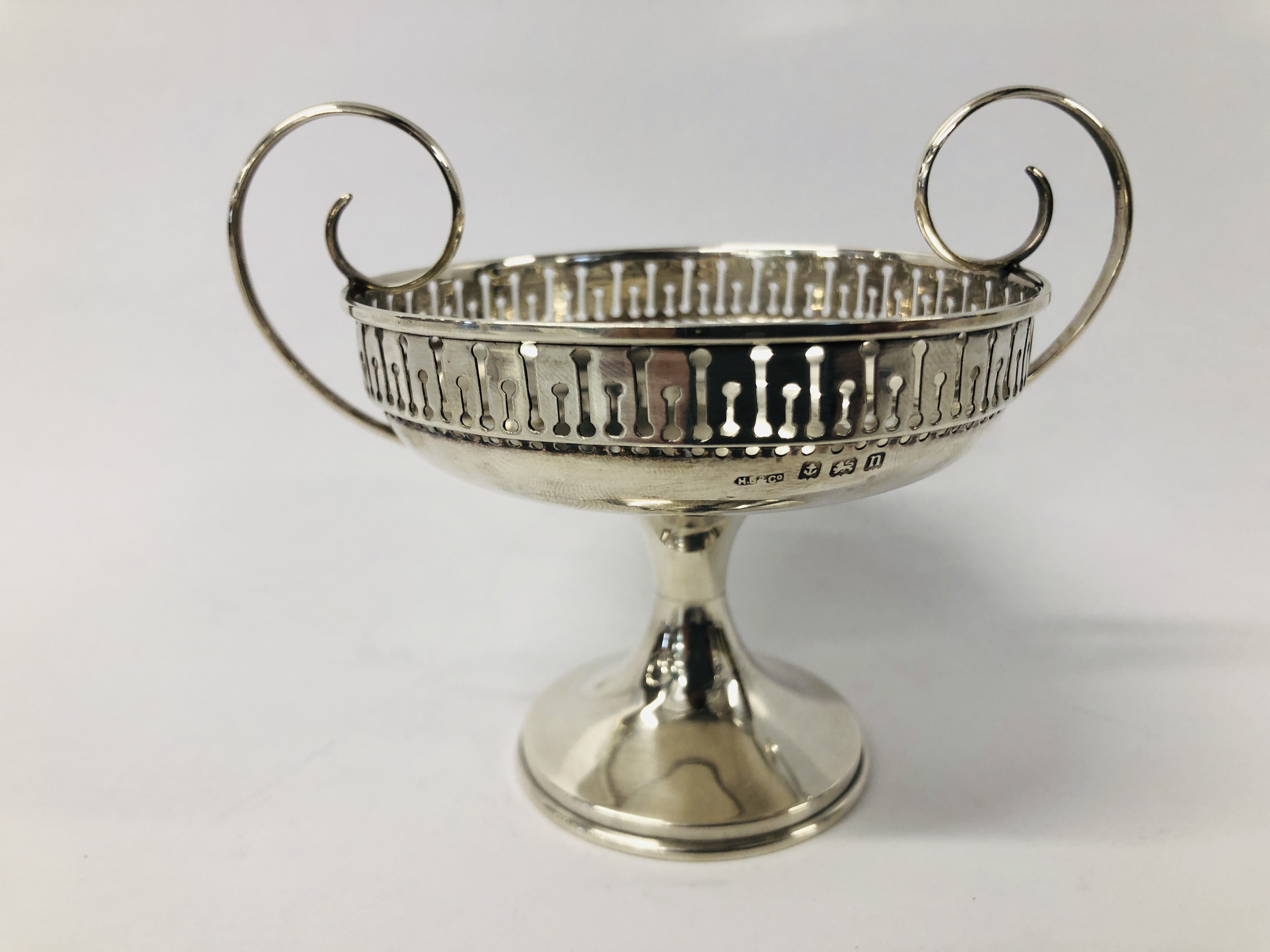 ELEGANT SILVER VASE, BIRMINGHAM ASSAY HEIGHT 15. - Image 2 of 13