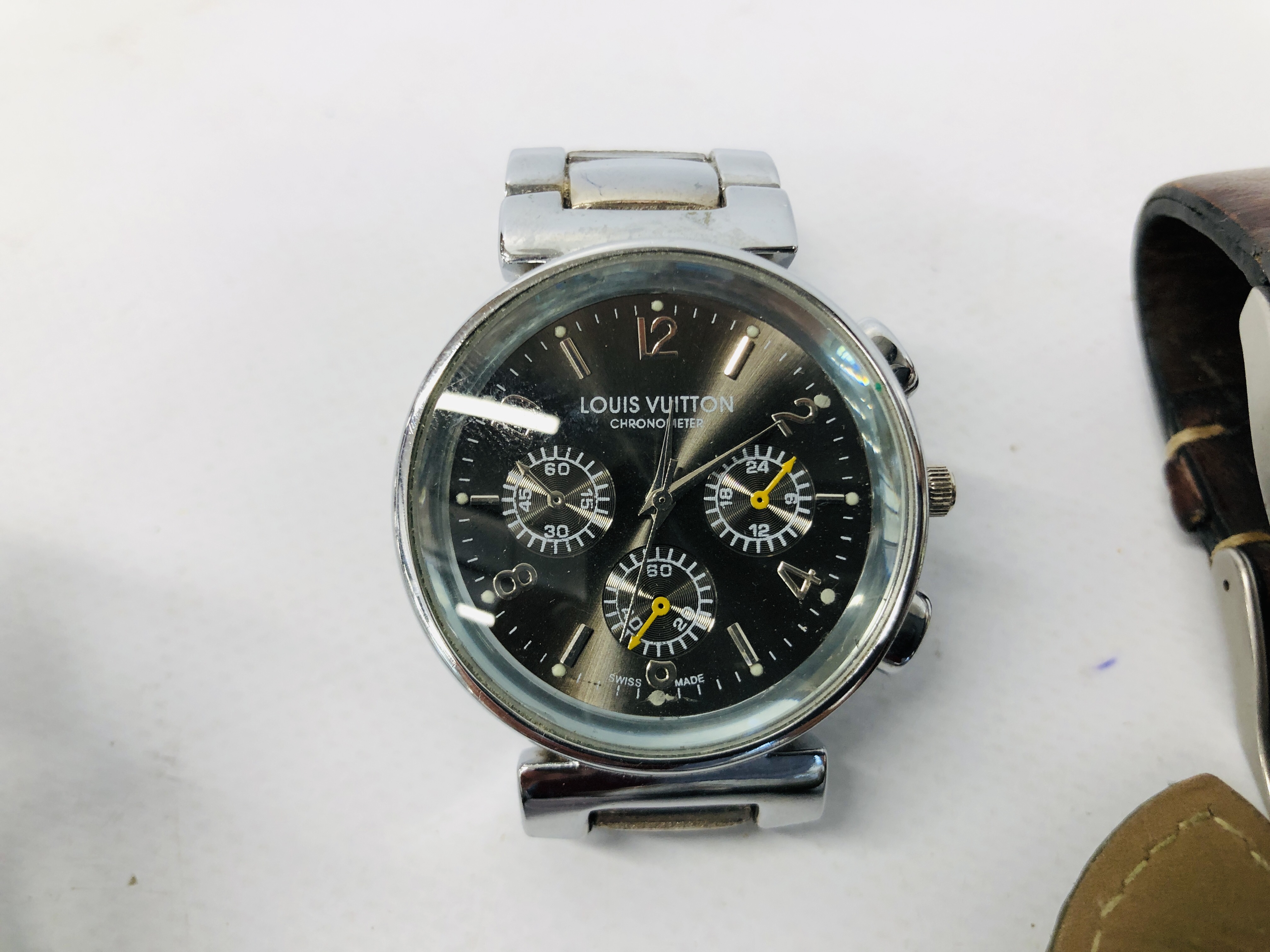 FOUR GENTS DESIGNER BRANDED WRIST WATCHES TO INCLUDE MARKED DIESEL, ETC. - Image 4 of 10