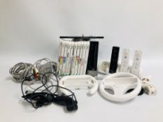 NINTENDO Wii CONSOLE WITH GAMES, CONTROLS AND ACCESSORIES, ETC.