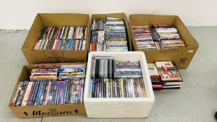 5 BOXES MIXED DVD'S INCLUDING COMEDY, ACTION ETC.