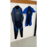 2 X MARLIN GENTS WETSUITS.