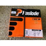 1 X SEALED PACK 2200 PASLODE D. HEAD 3,1 X 75MM RING NAILS COMPLETE WITH CARTRIDGES.