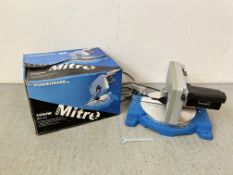 A POWERBASE 1050 WATT MITRE SAW - SOLD AS SEEN.