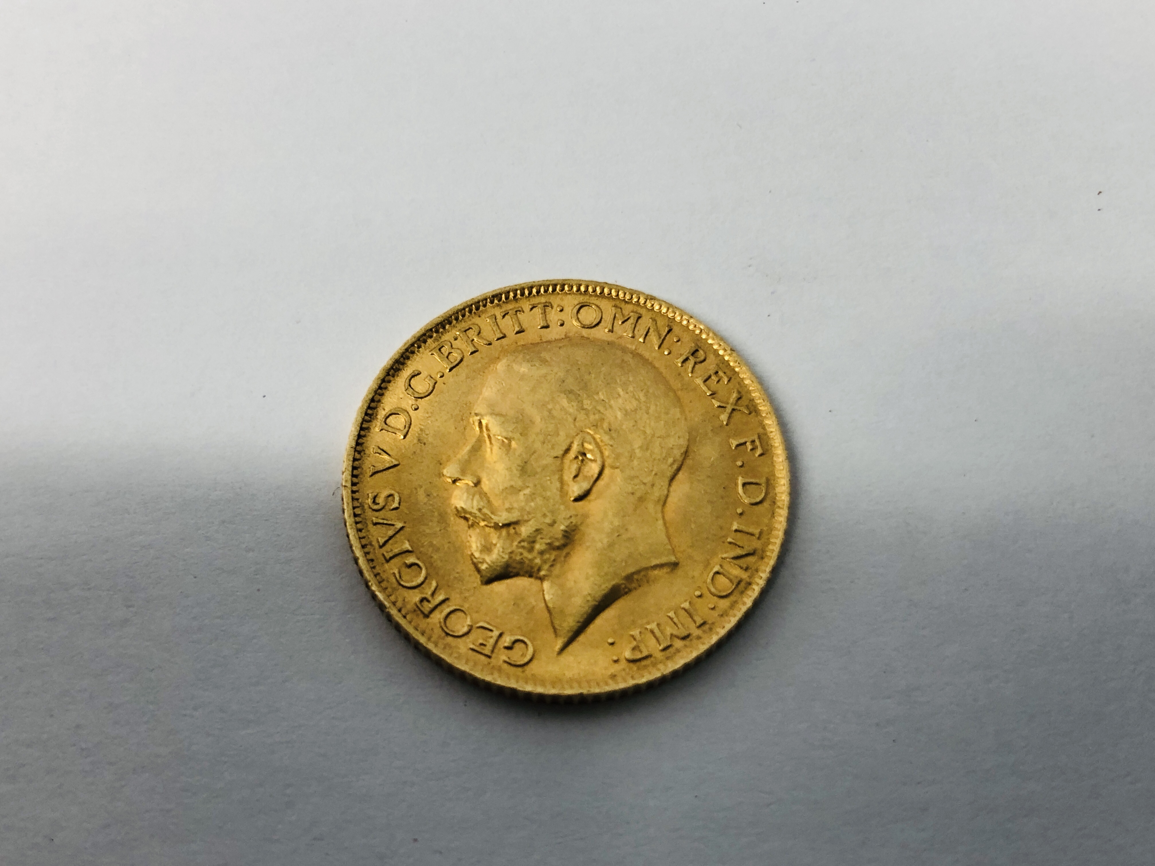 A 1913 GEORGE V FULL SOVEREIGN. - Image 3 of 4