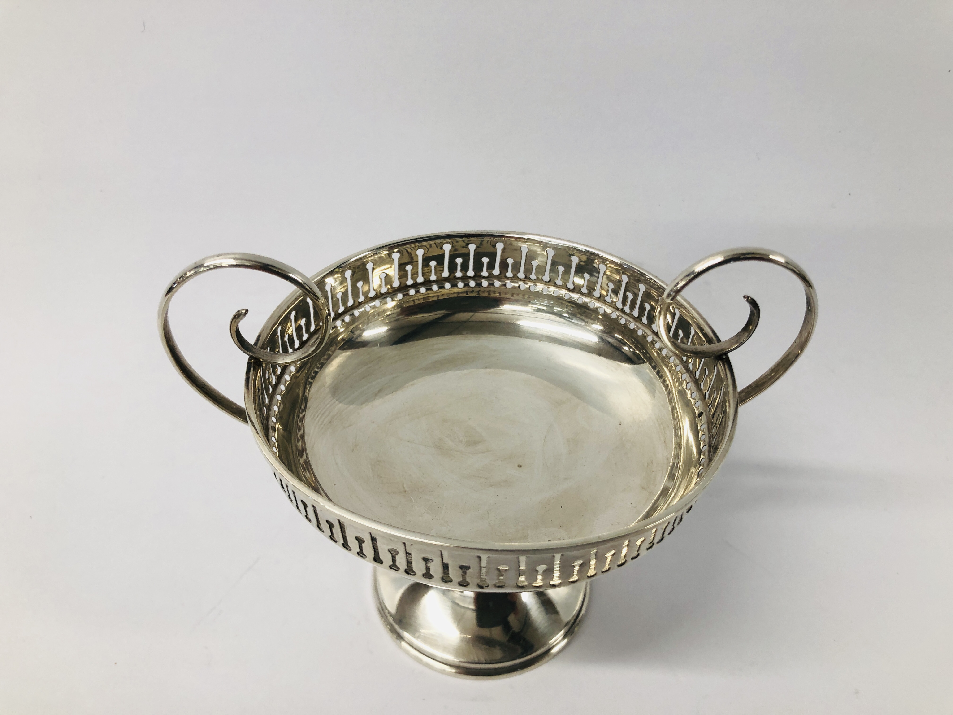 ELEGANT SILVER VASE, BIRMINGHAM ASSAY HEIGHT 15. - Image 4 of 13