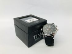 BOXED DESIGNER BRANDED WRIST WATCH MARKED TIME BERLIN (BOXED)