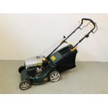 A TESCO 173CC PETROL SELF PROPELLED LAWN MOWER MODEL PLM042013 501MM CUT - SOLD AS SEEN.