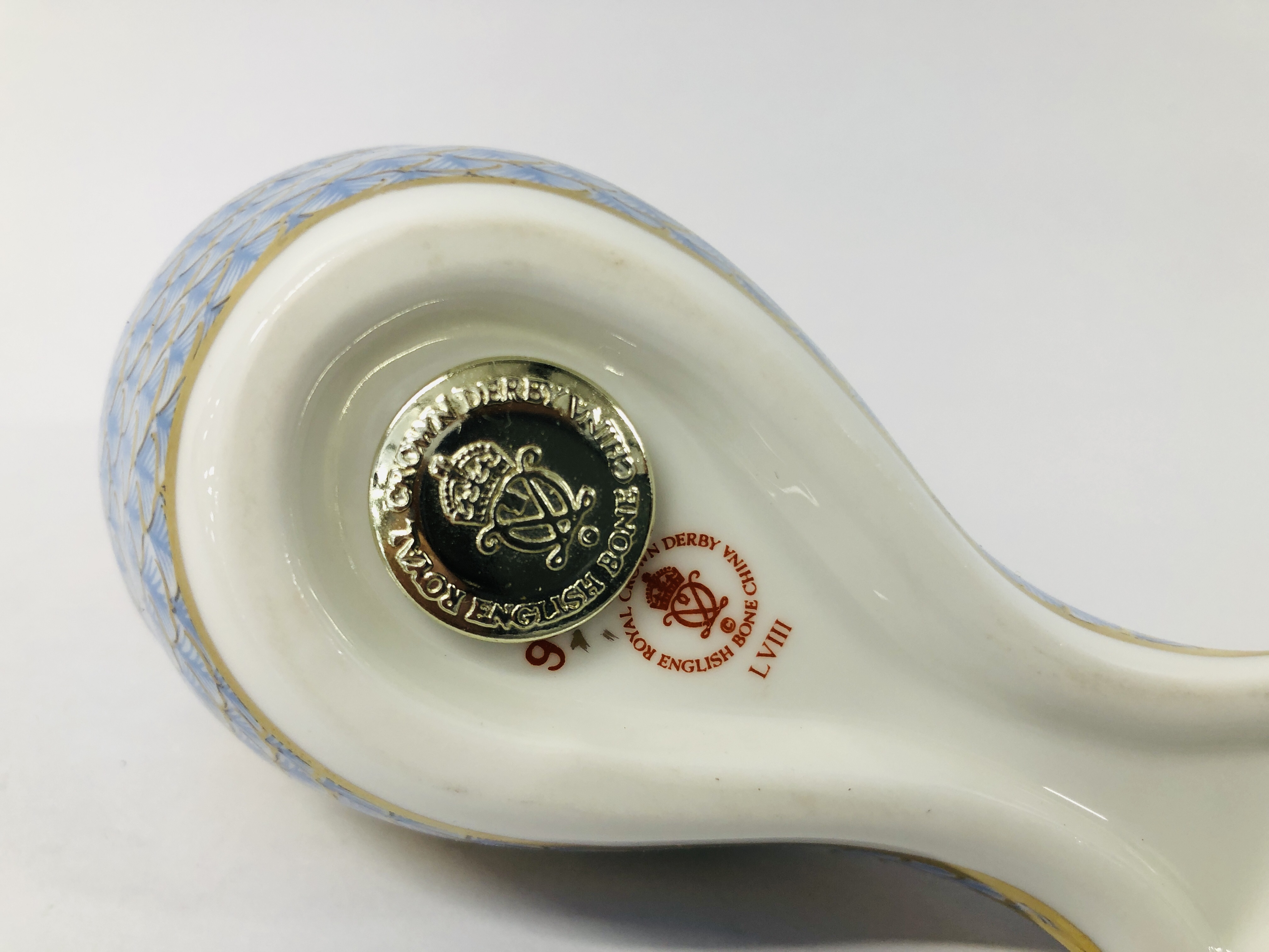 3 X ROYAL CROWN DERBY PAPERWEIGHTS TO INCLUDE A KINGFISHER, DRAGON AND WAX WING. - Image 6 of 13