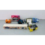 A COLLECTION OF WORKSHOP POWER TOOLS TO INCLUDE POWERCRAFT 600 WATT ELECTRIC PLANER,