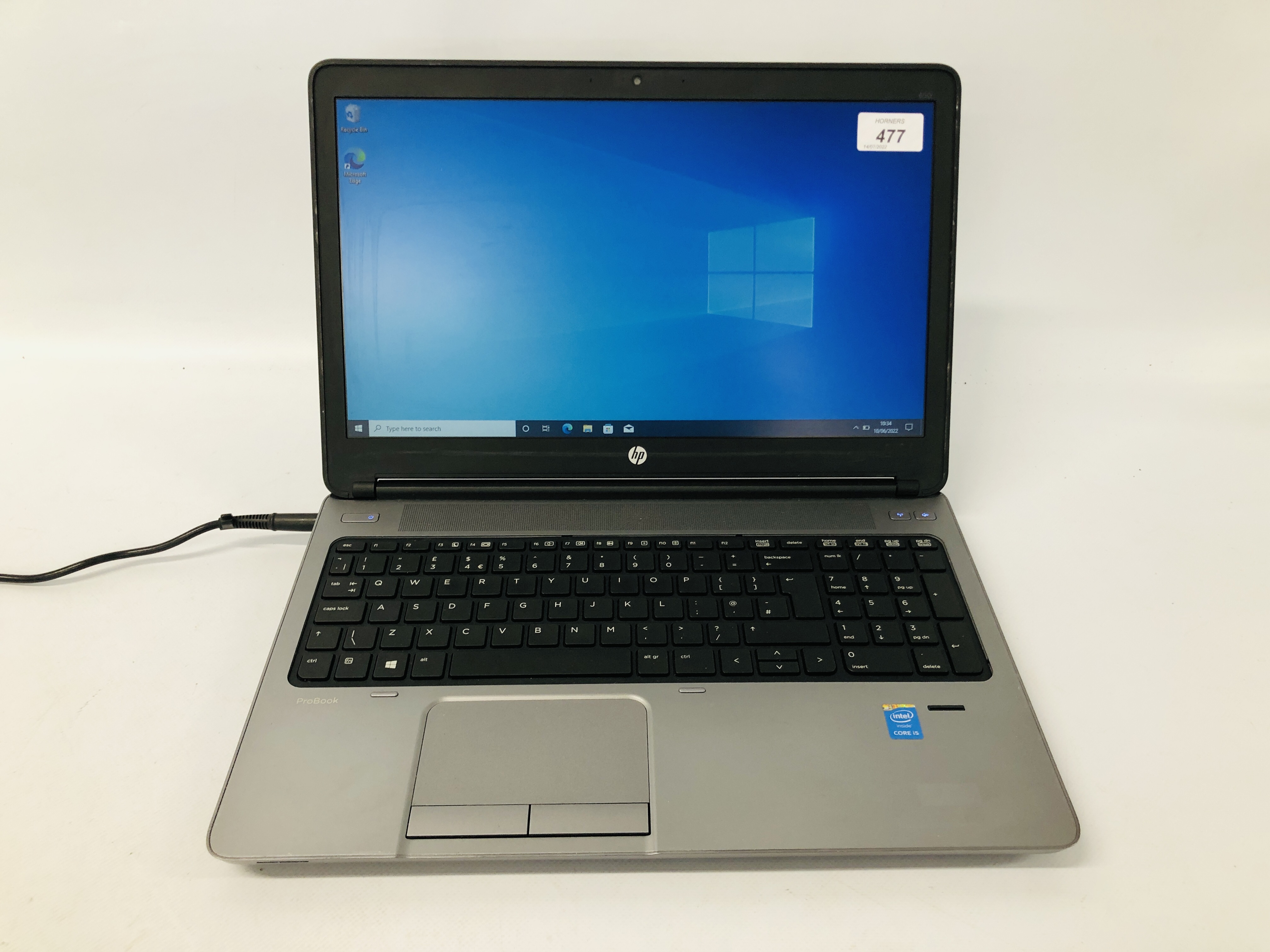 HP PROBOOK 650-G1 LAPTOP COMPUTER, WINDOWS 10 PRO, INTEL i5, 500GB HARD DRIVE, 8GB RAM,