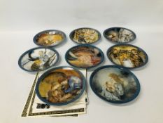 COLLECTION OF EIGHT ASSORTED LIMITED EDITION GERMAN COLLECTORS PLATES WITH CERTIFICATES TO