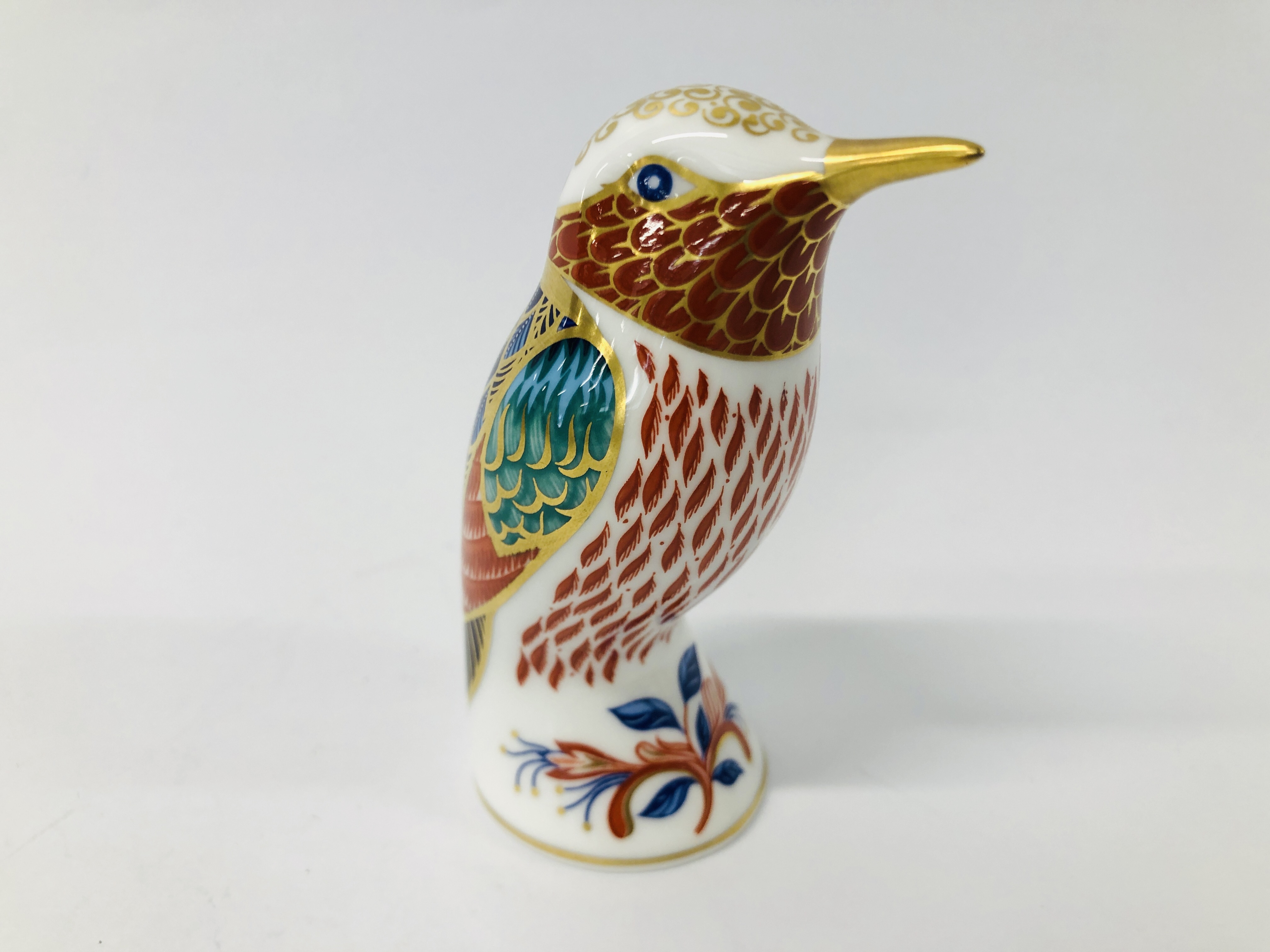 3 X ROYAL CROWN DERBY PAPERWEIGHTS TO INCLUDE A KINGFISHER, DRAGON AND WAX WING. - Image 12 of 13