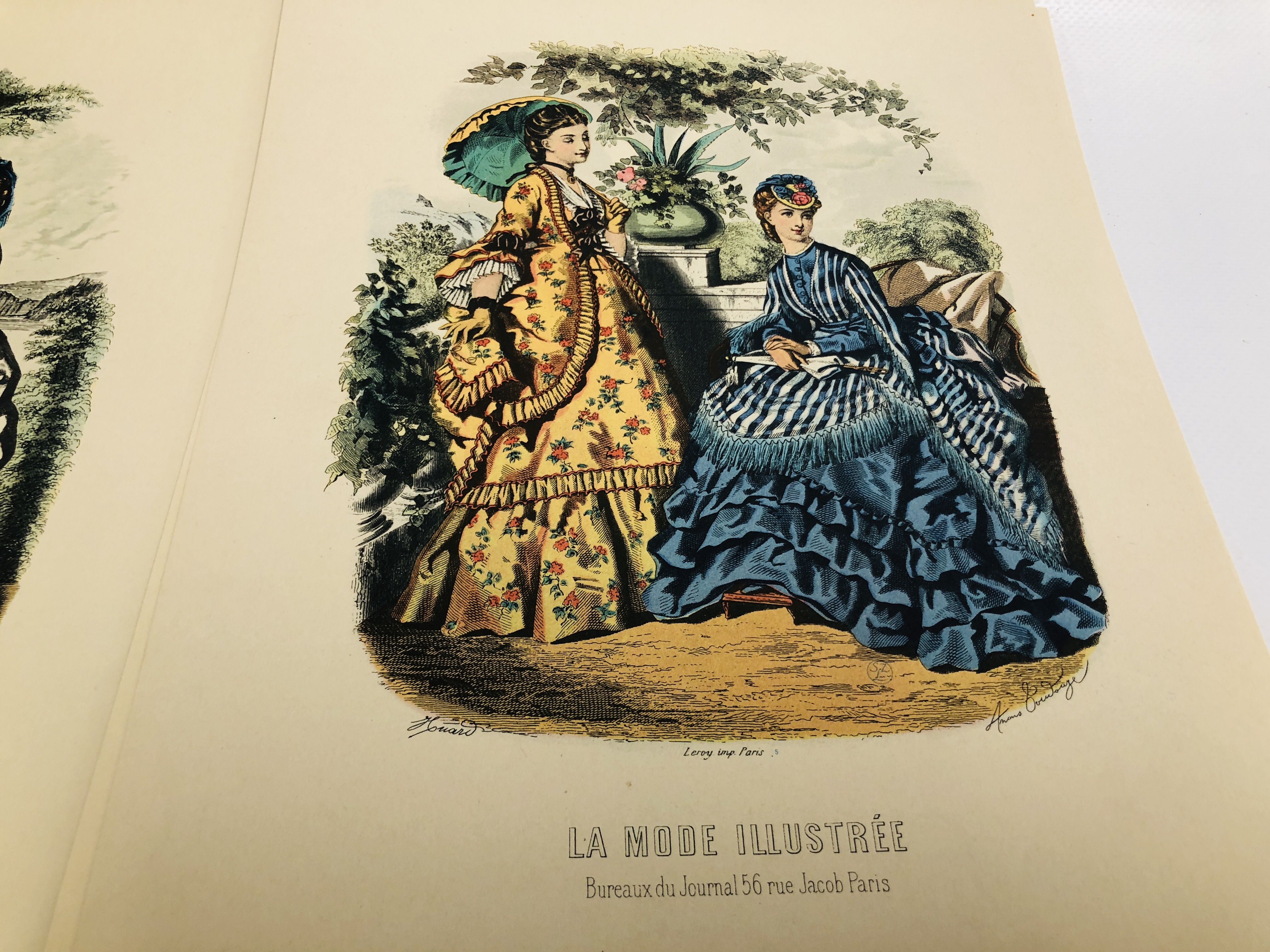 A COLLECTION OF 50+ COLOURED FASHION PRINTS. - Image 4 of 7