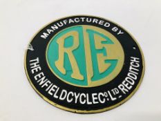 (R) ROYAL ENFIELD M/C PLAQUE