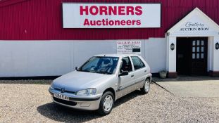 PEUGEOT 106 XN ZEST 2 - Y694 EAH. FIRST REG: 29.03.2001. SILVER. 1124cc PETROL.