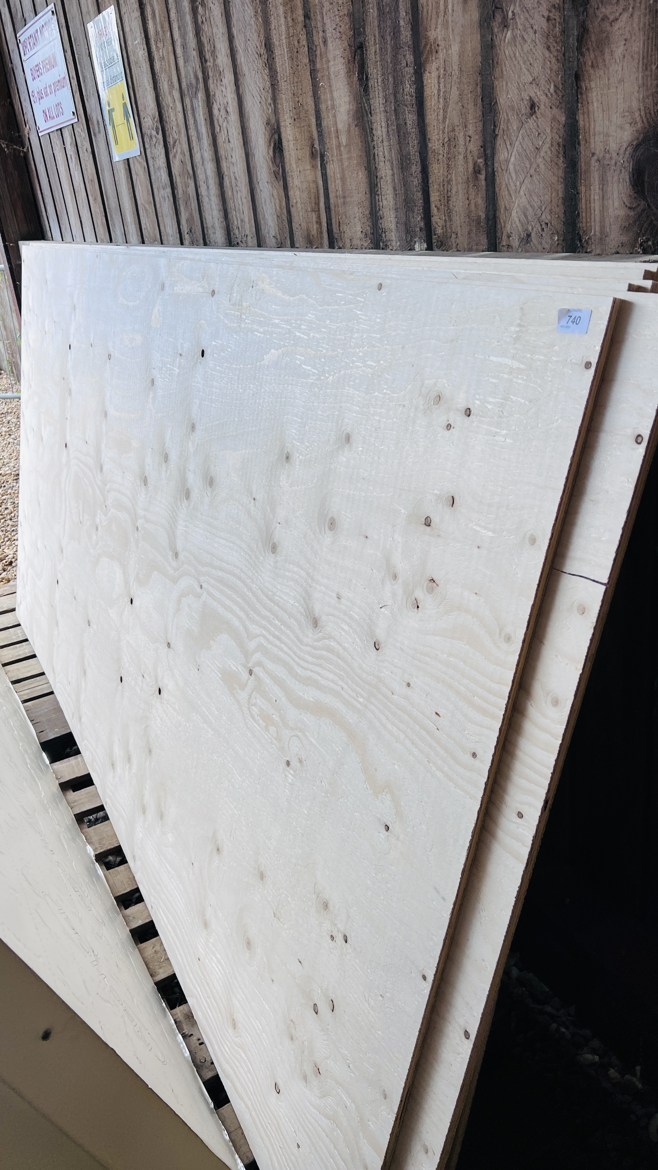 2 X 2440MM X 1220MM SHEETS 12MM PLYWOOD.