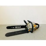 RYOBI PCN 4545 PETROL CHAIN SAW WITH 18 INCH FITTED BAR - SOLD AS SEEN.