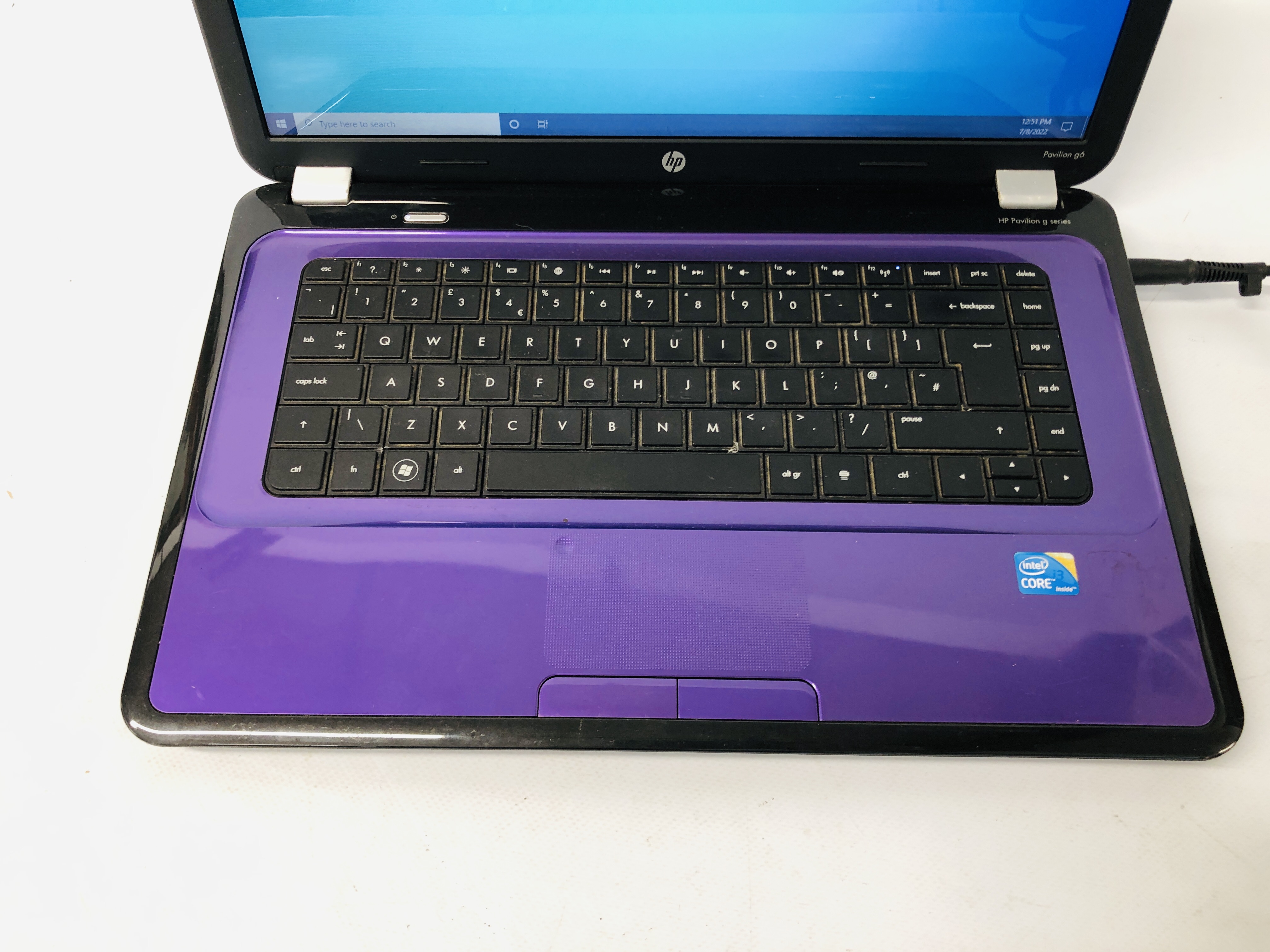 HP PAVILION G6 LAPTOP COMPUTER, WINDOWS 10 HOME, 320GB HARD DRIVE, 4GB RAM, - Image 2 of 4