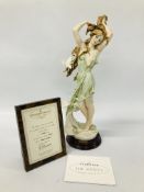 FLORENCE FIGURINE "GIRL WITH DOVES" IN ORIGINAL BOX.
