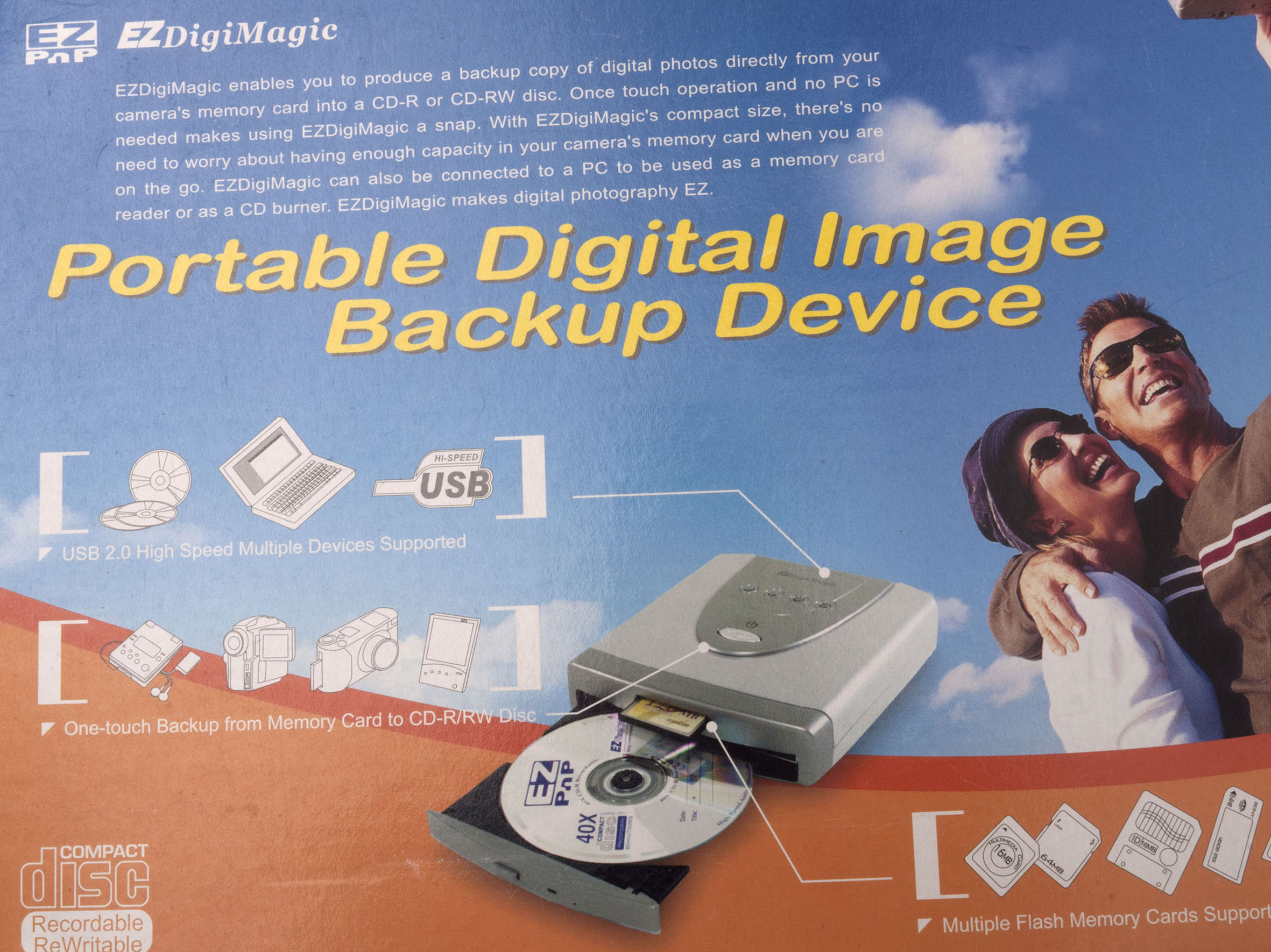 A MAINS OR BATTERY POWERED CD READER/WRITER WITH INSTRUCTIONS AND ACCESSORIES FOR BACKING UP - Image 19 of 21