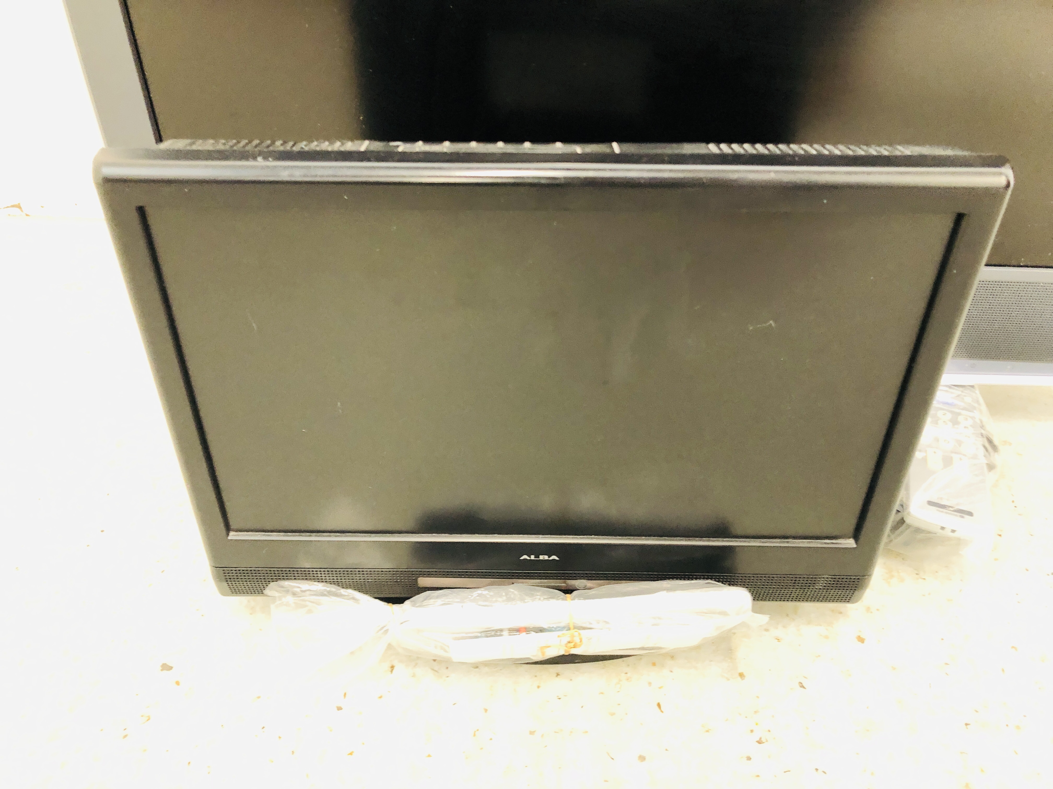 A 32" SONY BRAVIA TELEVISION ALONG WITH 16" ALBA TELEVISION - SOLD AS SEEN - Image 2 of 4