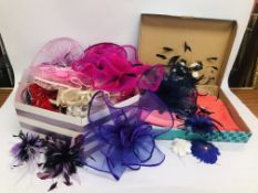 EXTENSIVE COLLECTION OF ASSORTED FASCINATORS, HEAD BANDS / PIECES TO INCLUDE DESIGNER BRANDED.