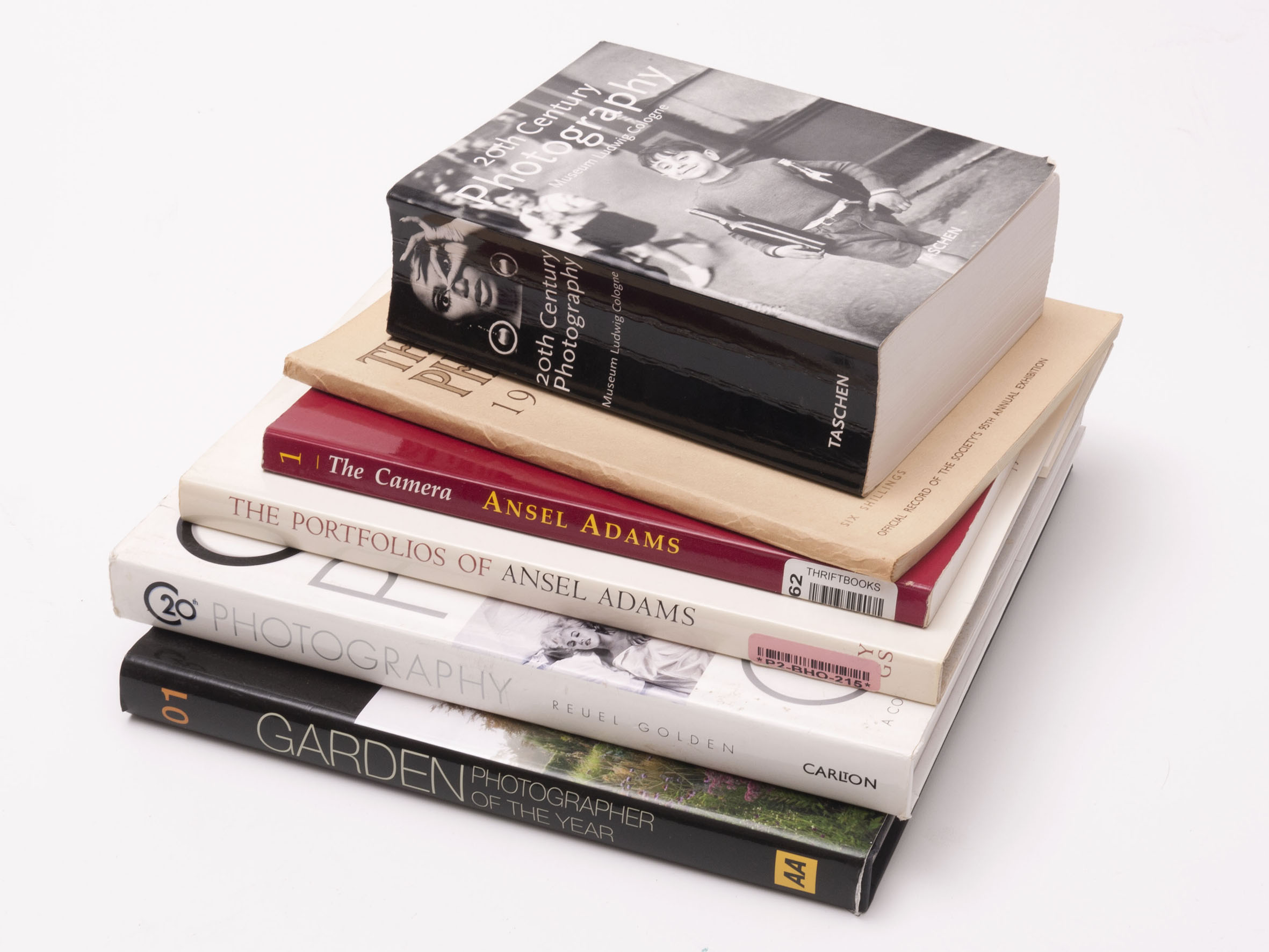 COLLECTION OF 6 PHOTOGRAPHY BOOKS TO INCLUDE C20TH HARDBACK AND SOFTBACK, ANSEL ADAMS 'THE CAMERA',