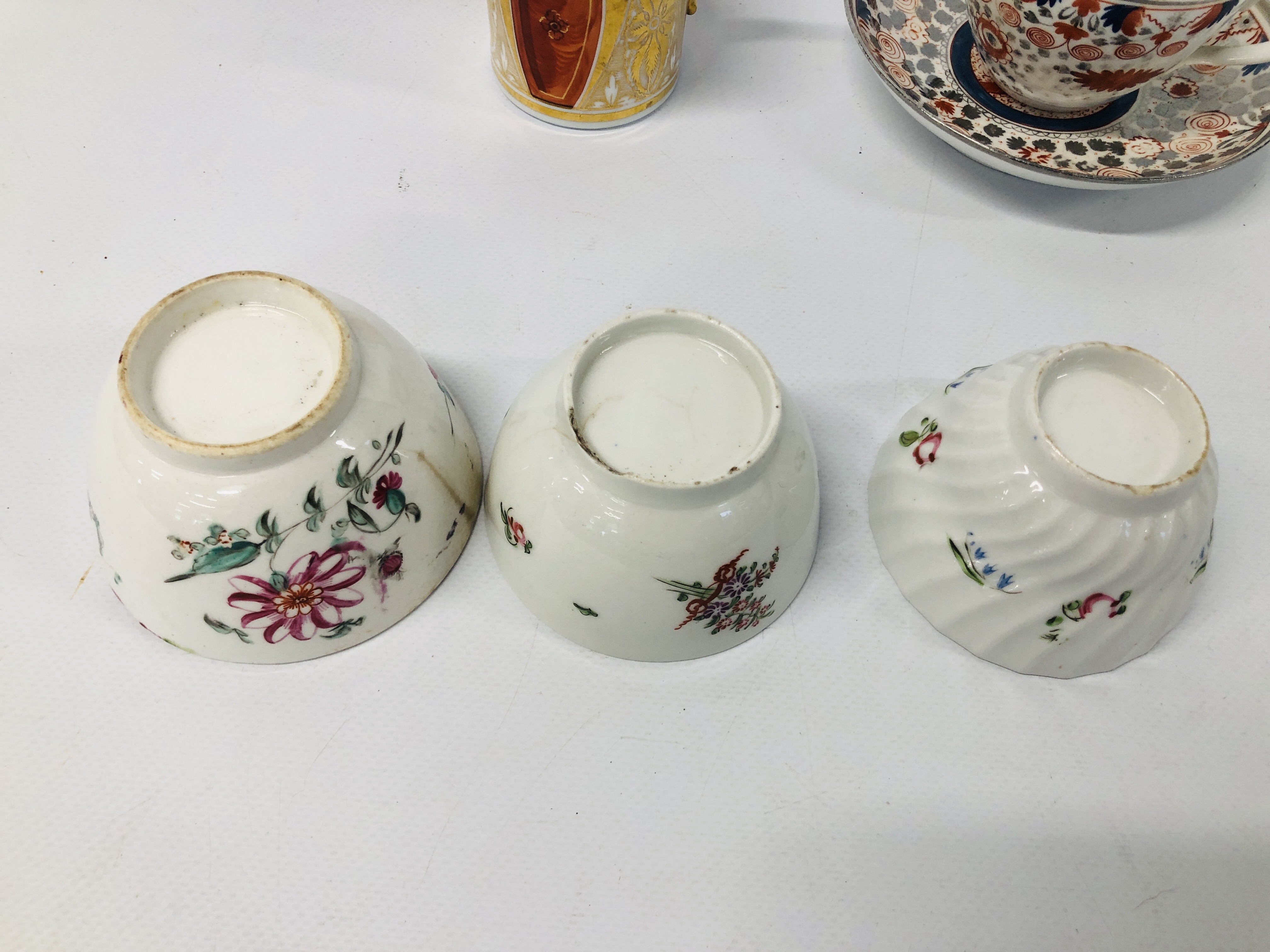 THREE NEWHALL TYPE TEA BOWLS, - Image 6 of 13