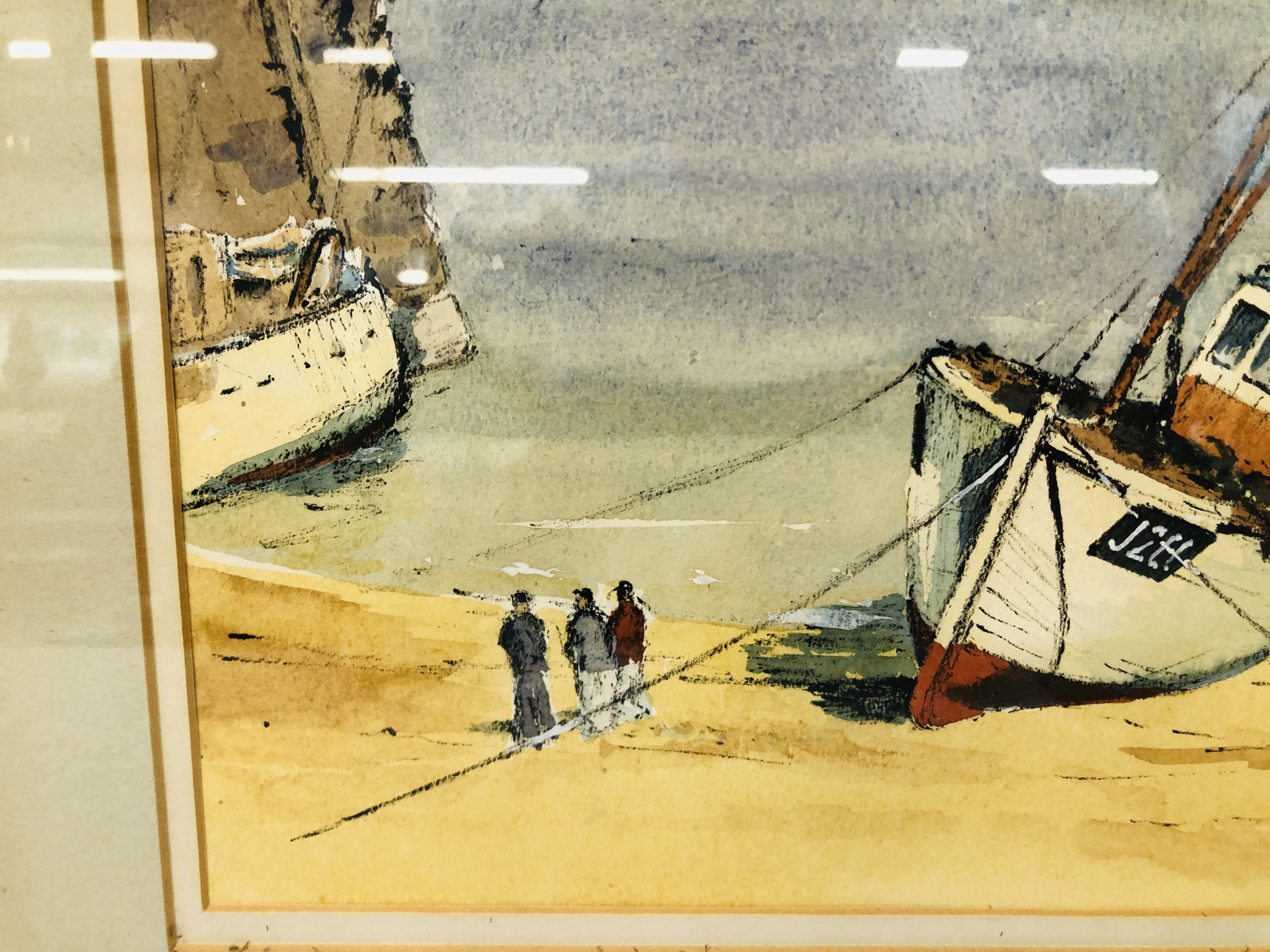 FRAMED ORIGINAL WATERCOLOUR "CEREALIA" ALDERNEY BEARING SIGNATURE JOHN BRAZIER WIDTH 31CM. - Image 6 of 8