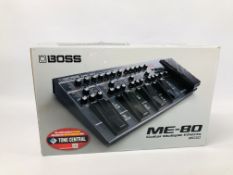 A BOXED BOSS ME-80 GUITAR MULTIPLE EFFECTS FOOT PEDAL - SOLD AS SEEN