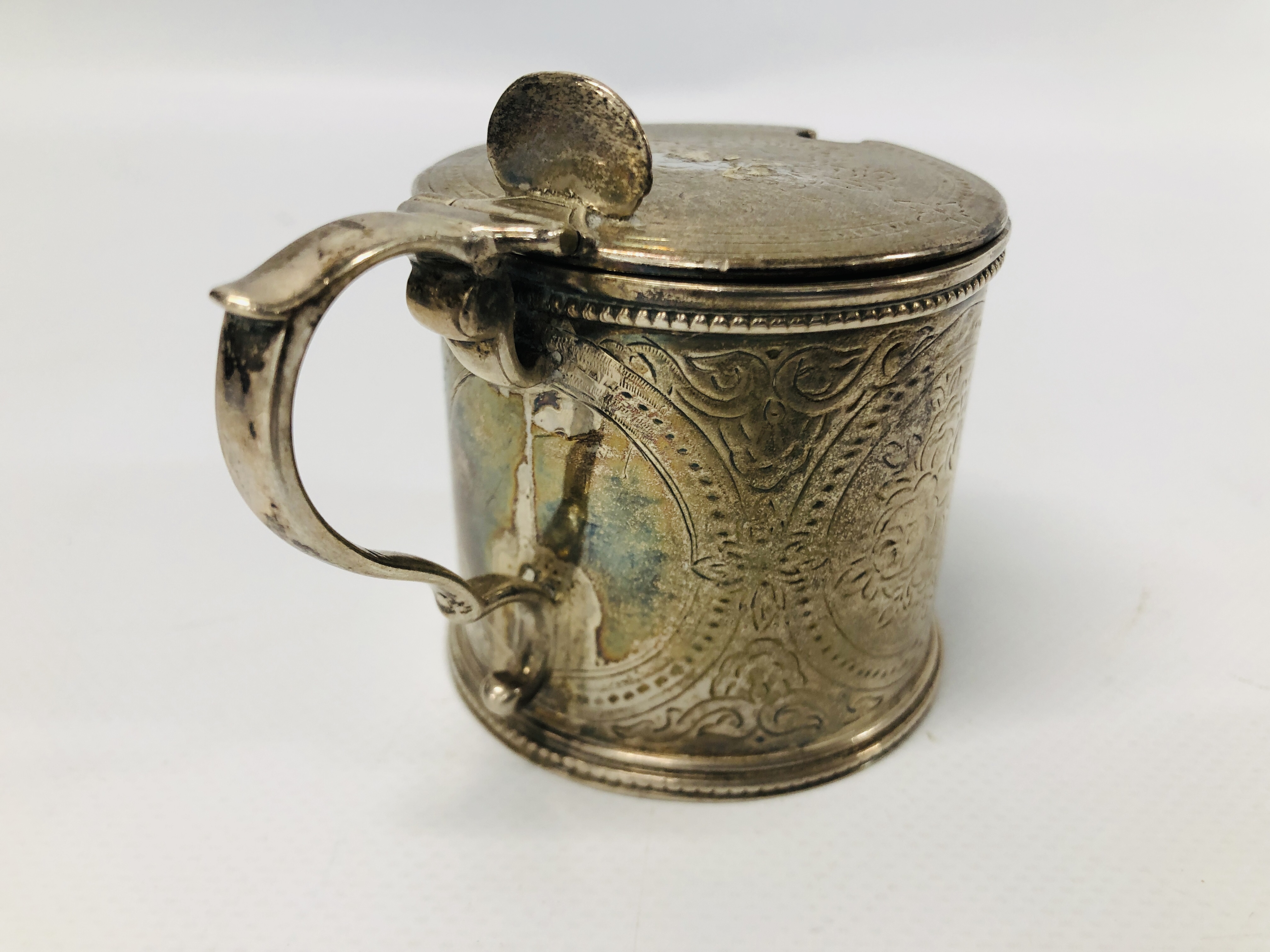 4 VARIOUS SILVER MUSTARDS, - Image 19 of 25