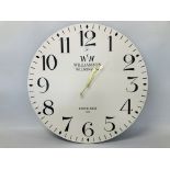 MODERN WILSON & CO. WALL CLOCK DEPTH 60CM.