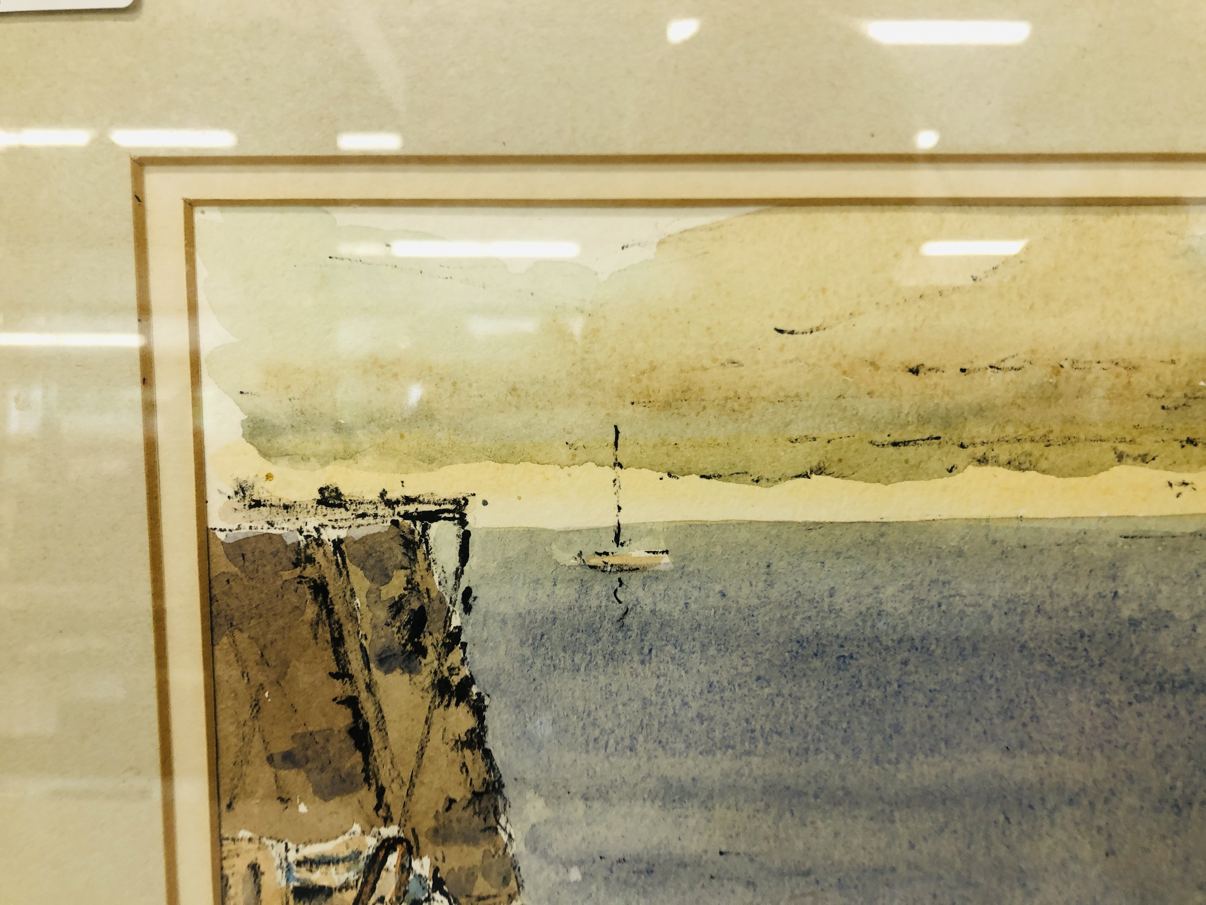 FRAMED ORIGINAL WATERCOLOUR "CEREALIA" ALDERNEY BEARING SIGNATURE JOHN BRAZIER WIDTH 31CM. - Image 3 of 8