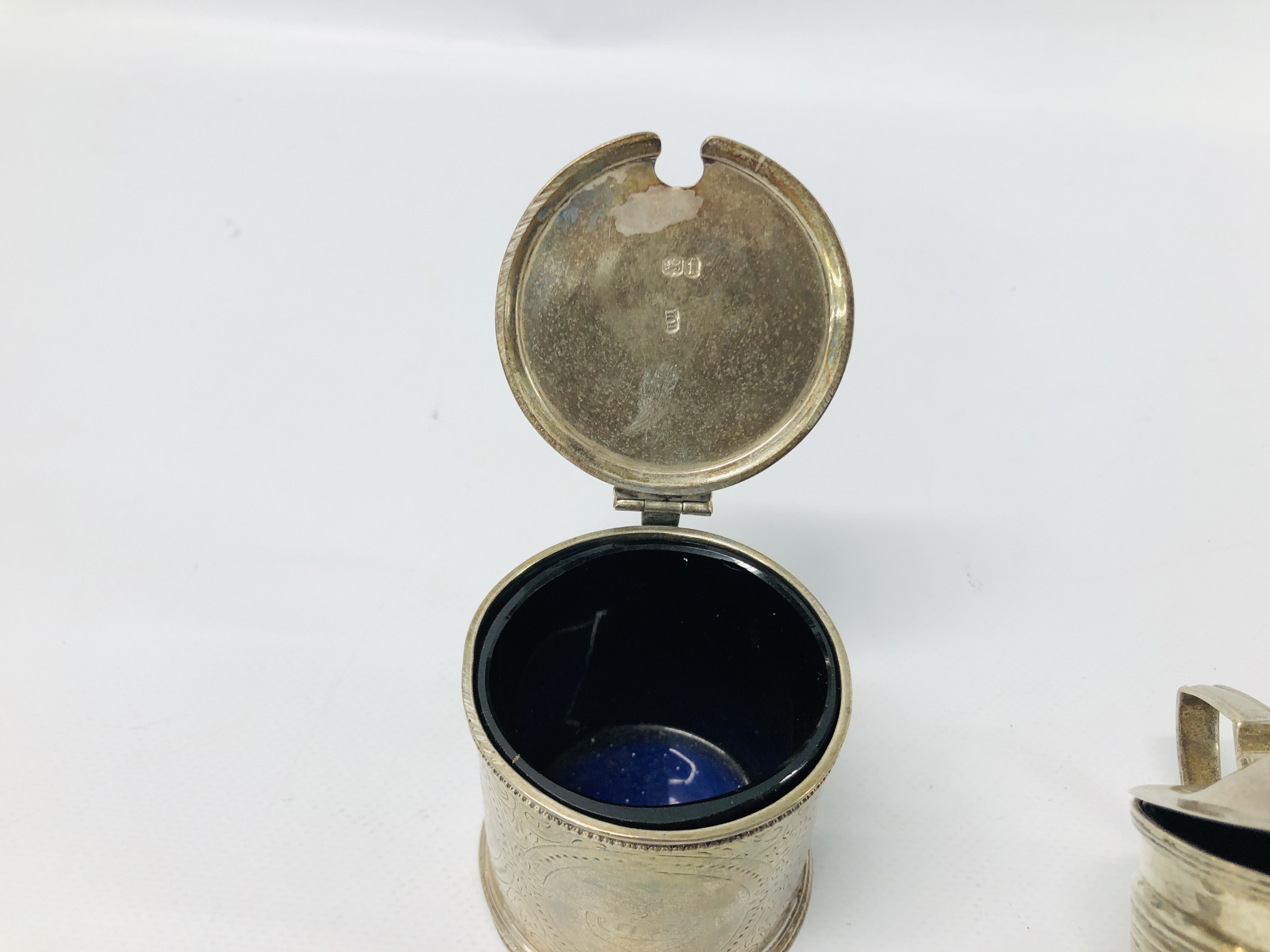 4 VARIOUS SILVER MUSTARDS, - Image 22 of 25