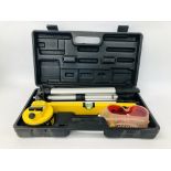 A BOXED LASER LEVEL TOOL KIT.