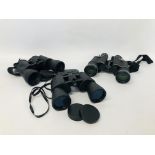 THREE PAIRS OF BINOCULARS TO INCLUDE ROCKTRAIL, TRONIC.